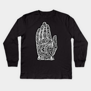 Chart of the Hand Kids Long Sleeve T-Shirt